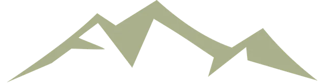 Mountains in muted green.